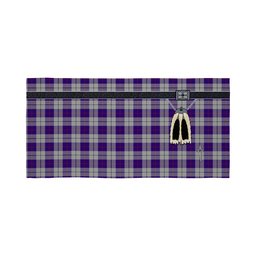 ScotsTee Shop Scottish MacRae Dress Purple 1 Clan Highland Kilt Sporran Tartan Beach Towel
