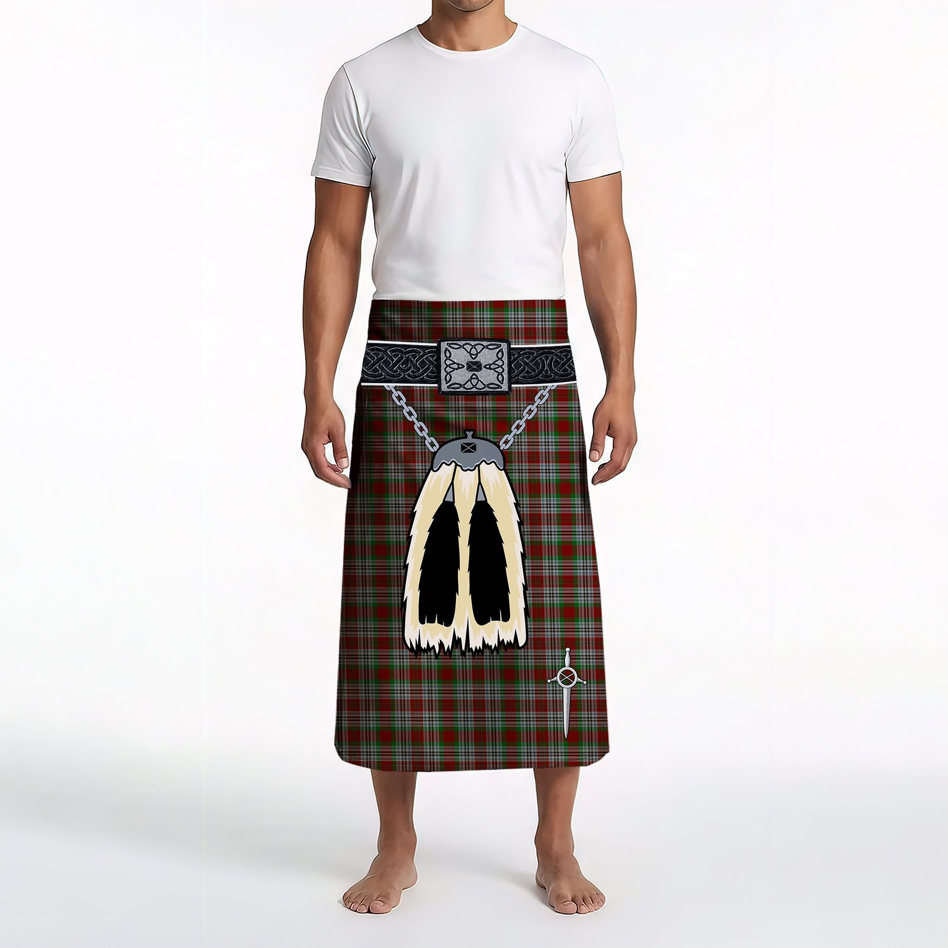 ScotsTee Shop Scottish Metcalf Clan Highland Kilt Sporran Tartan Beach Towel