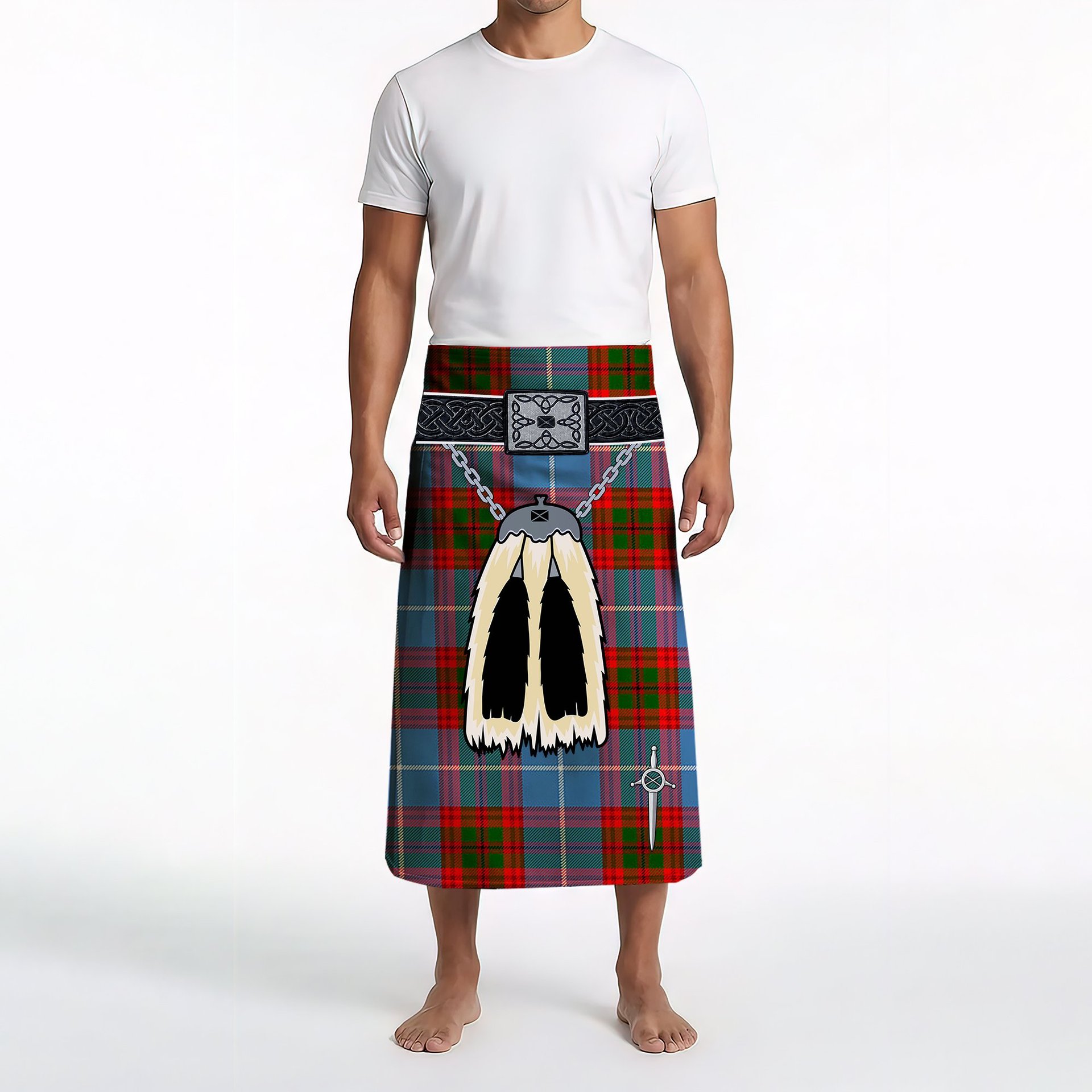 ScotsTee Shop Scottish Sideserf Clan Highland Kilt Sporran Tartan Beach Towel