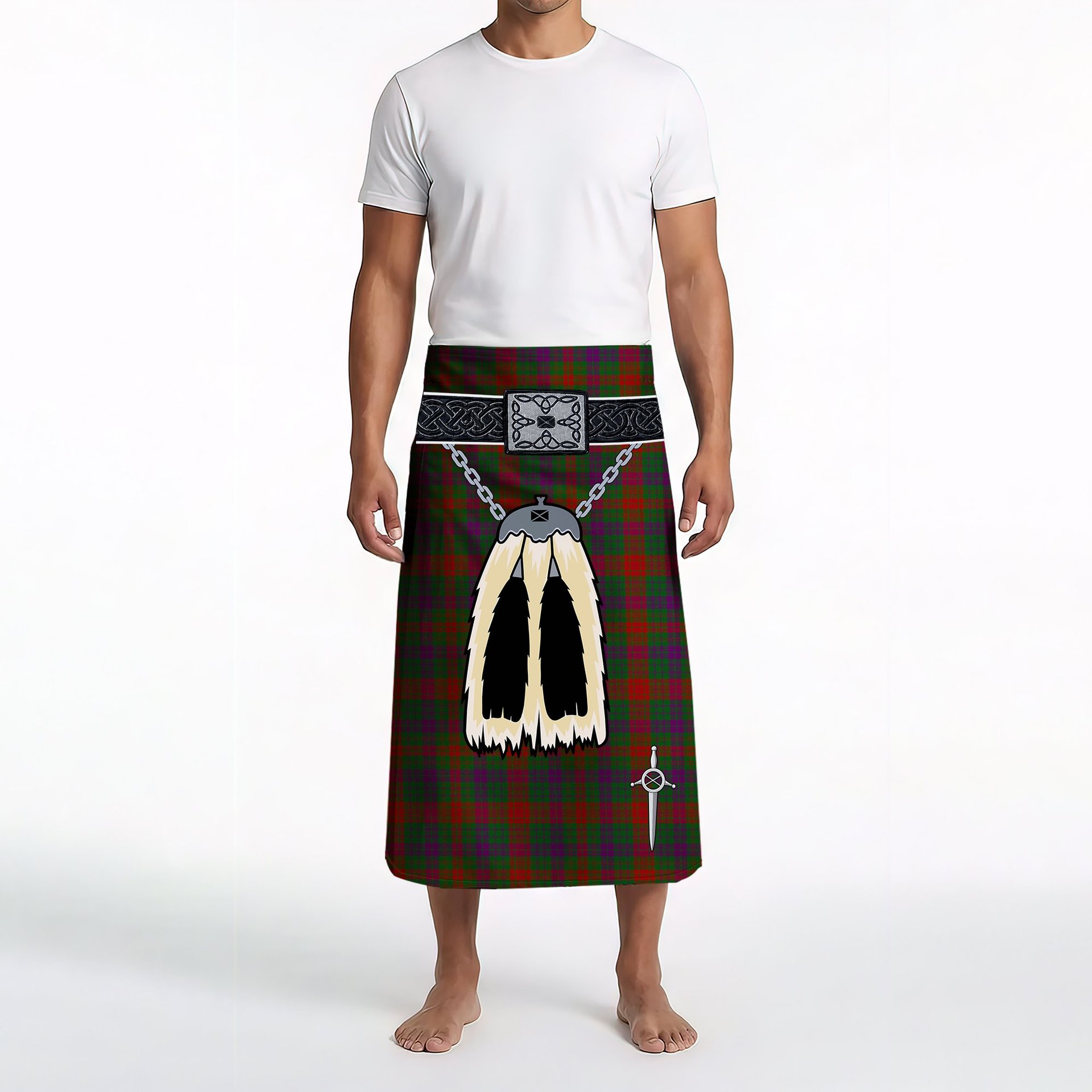 ScotsTee Shop Scottish Ross Wilsons Clan Highland Kilt Sporran Tartan Beach Towel