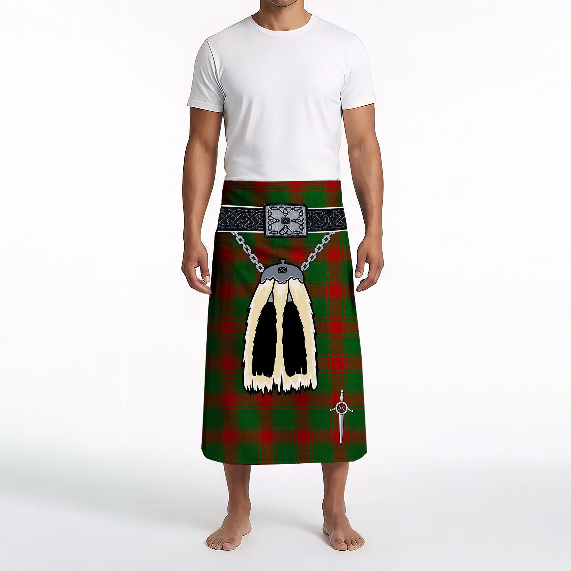 ScotsTee Shop Scottish Middleton Clan Highland Kilt Sporran Tartan Beach Towel
