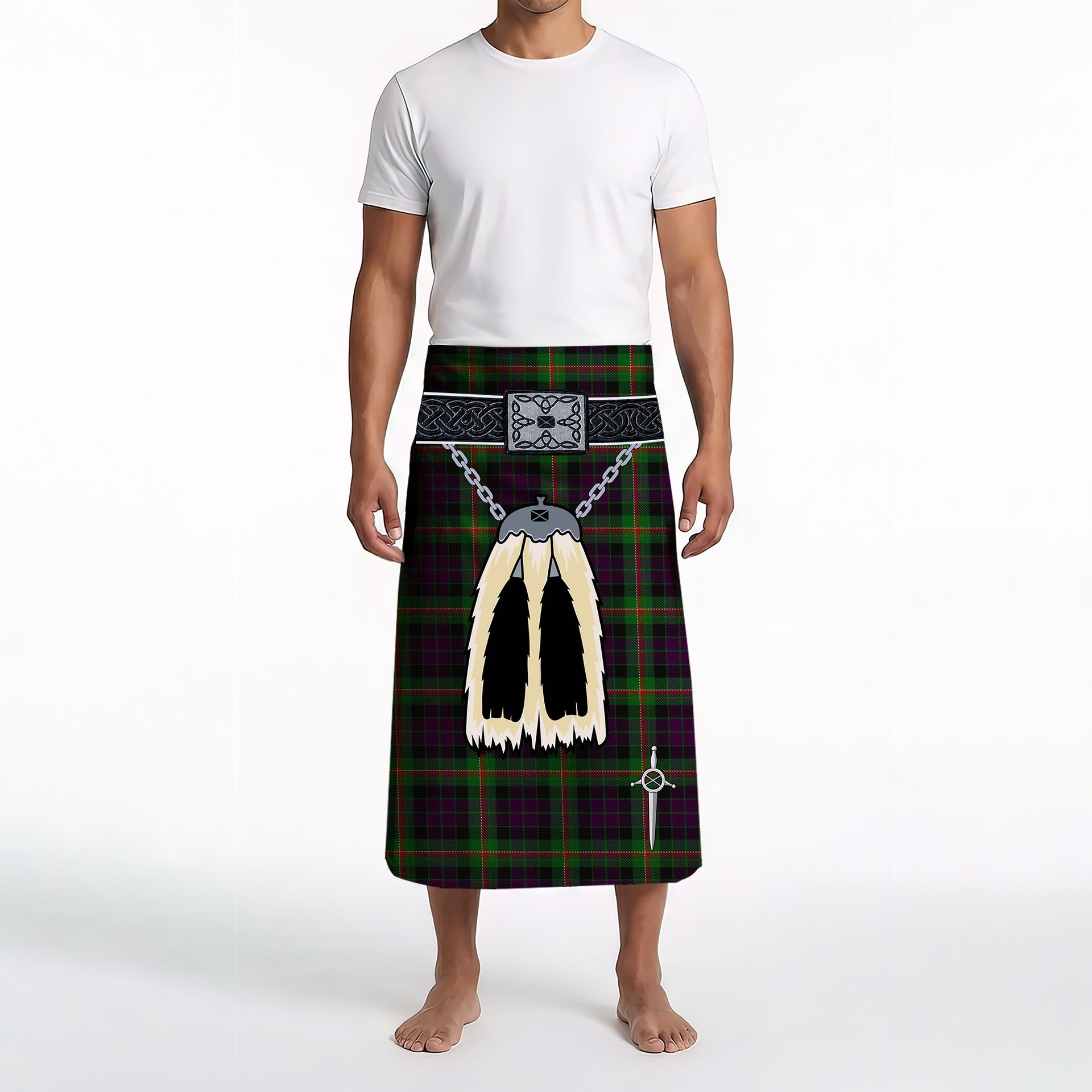 ScotsTee Shop Scottish Paget Clan Highland Kilt Sporran Tartan Beach Towel
