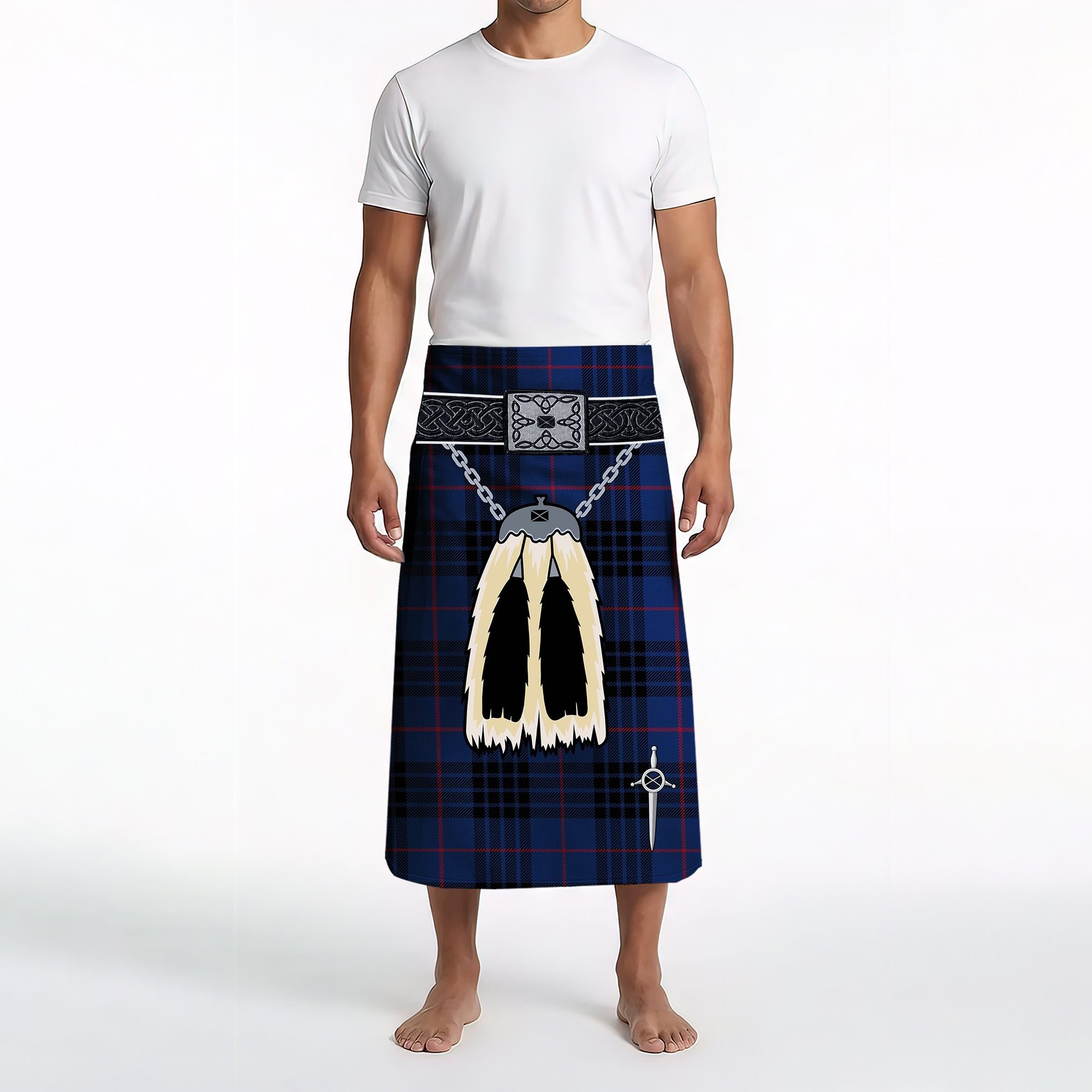 ScotsTee Shop Scottish Morgan Clan Highland Kilt Sporran Tartan Beach Towel