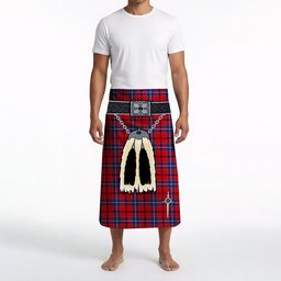 ScotsTee Shop Scottish Wishart Clan Highland Kilt Sporran Tartan Beach Towel