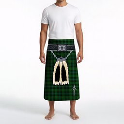 ScotsTee Shop Scottish McCandlish Hunting Green Clan Highland Kilt Sporran Tartan Beach Towel