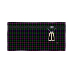 ScotsTee Shop Scottish Urquhart Modern Clan Highland Kilt Sporran Tartan Beach Towel