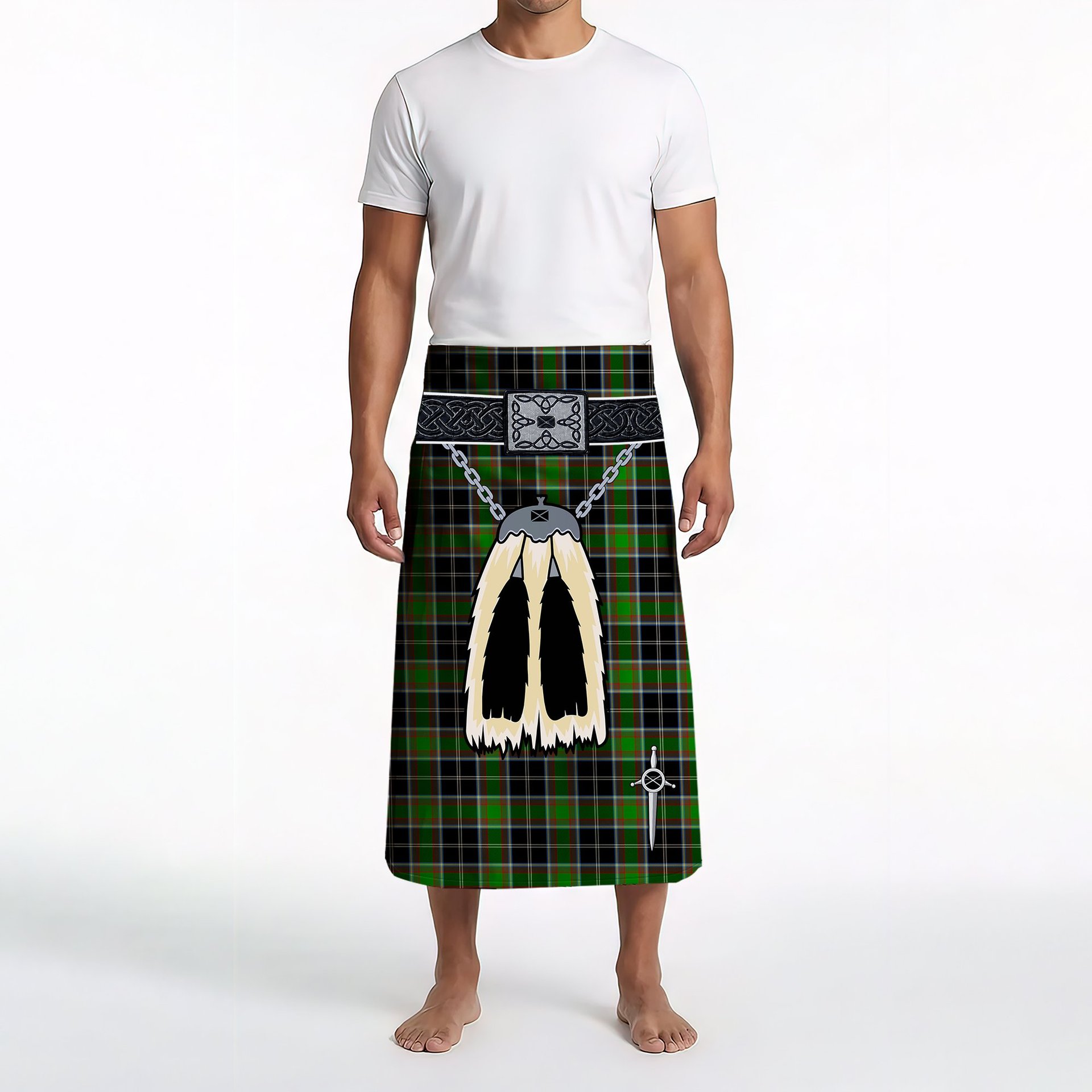 ScotsTee Shop Scottish Webster SC Clan Highland Kilt Sporran Tartan Beach Towel