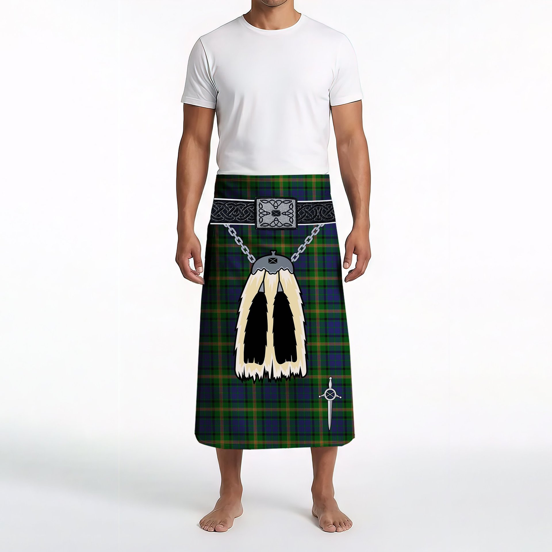 ScotsTee Shop Scottish Maitland Clan Highland Kilt Sporran Tartan Beach Towel
