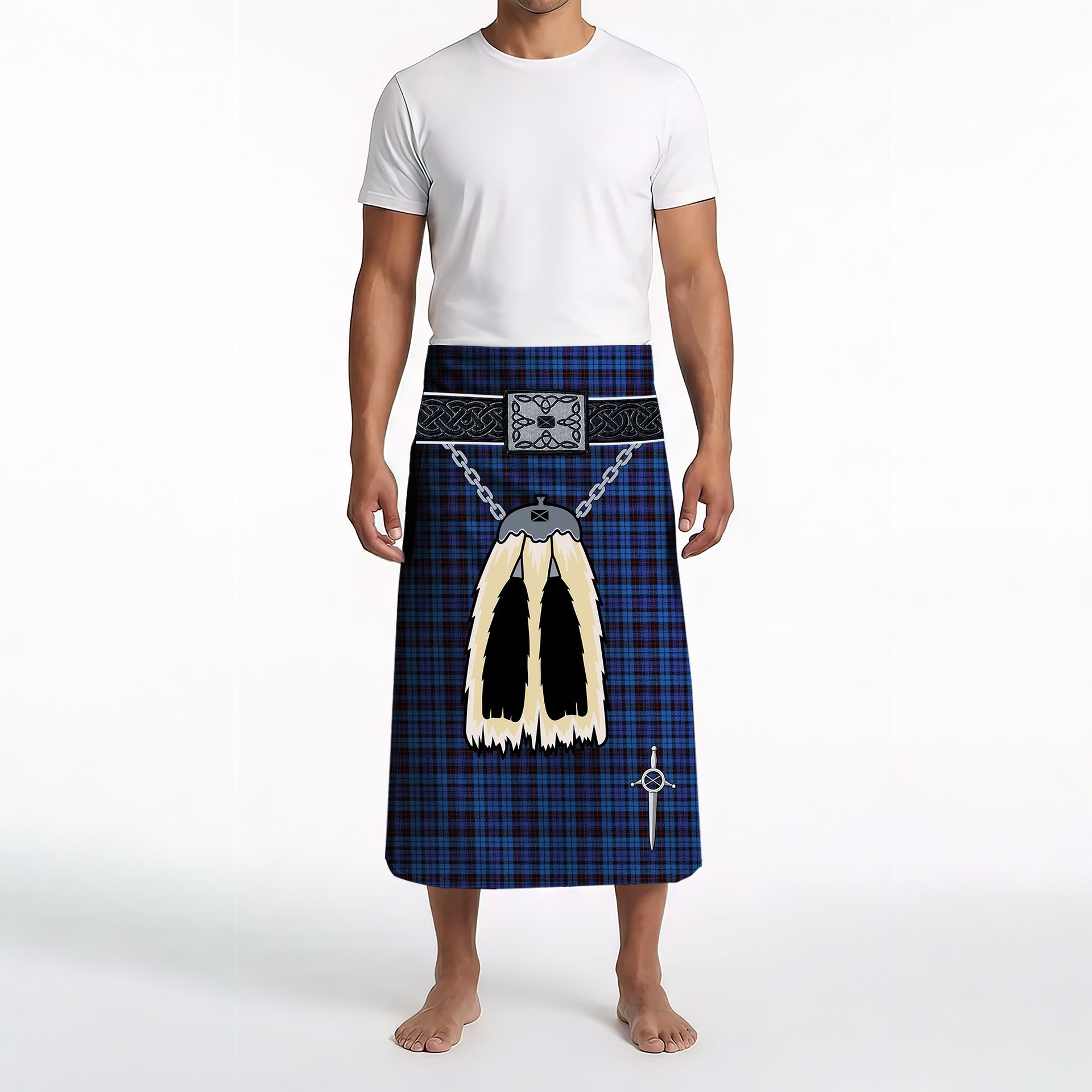 ScotsTee Shop Scottish Mundigl Clan Highland Kilt Sporran Tartan Beach Towel