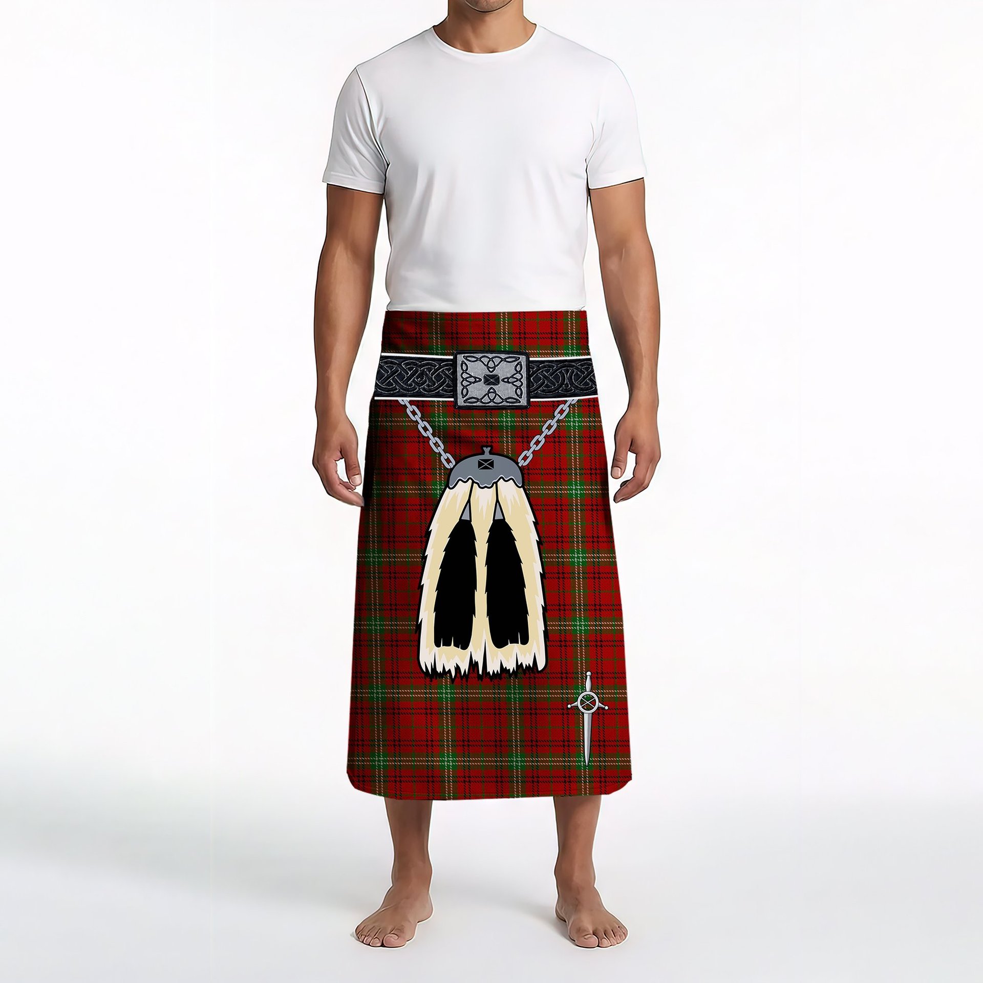 ScotsTee Shop Scottish Morrison Clan Highland Kilt Sporran Tartan Beach Towel