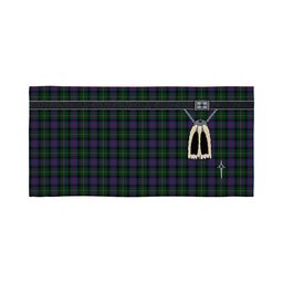 ScotsTee Shop Scottish Malcolm 2 Clan Highland Kilt Sporran Tartan Beach Towel