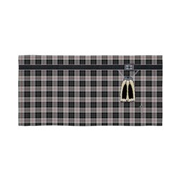 ScotsTee Shop Scottish MacPherson of Cluny Black and White Clan Highland Kilt Sporran Tartan Beach Towel