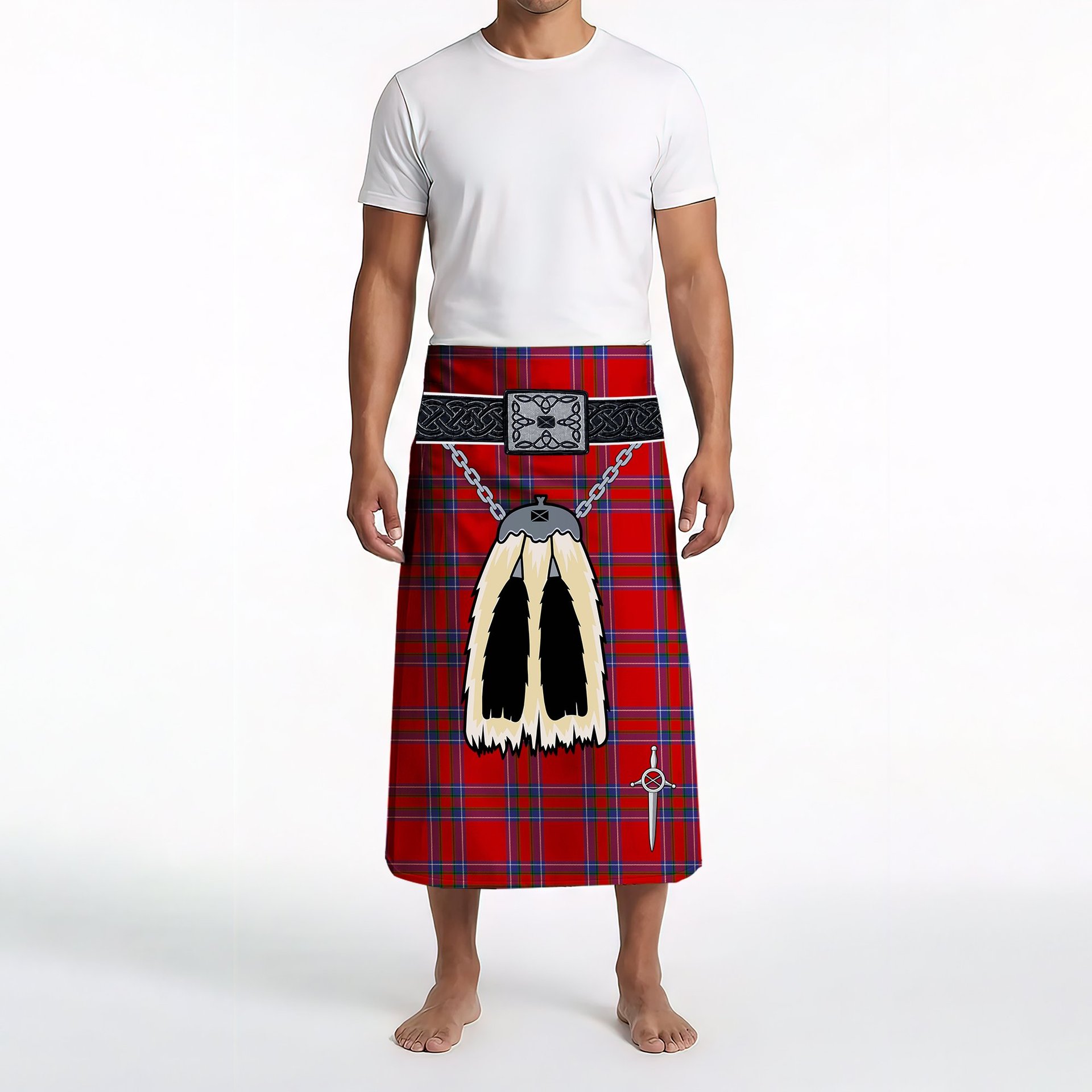 ScotsTee Shop Scottish Rait Clan Highland Kilt Sporran Tartan Beach Towel