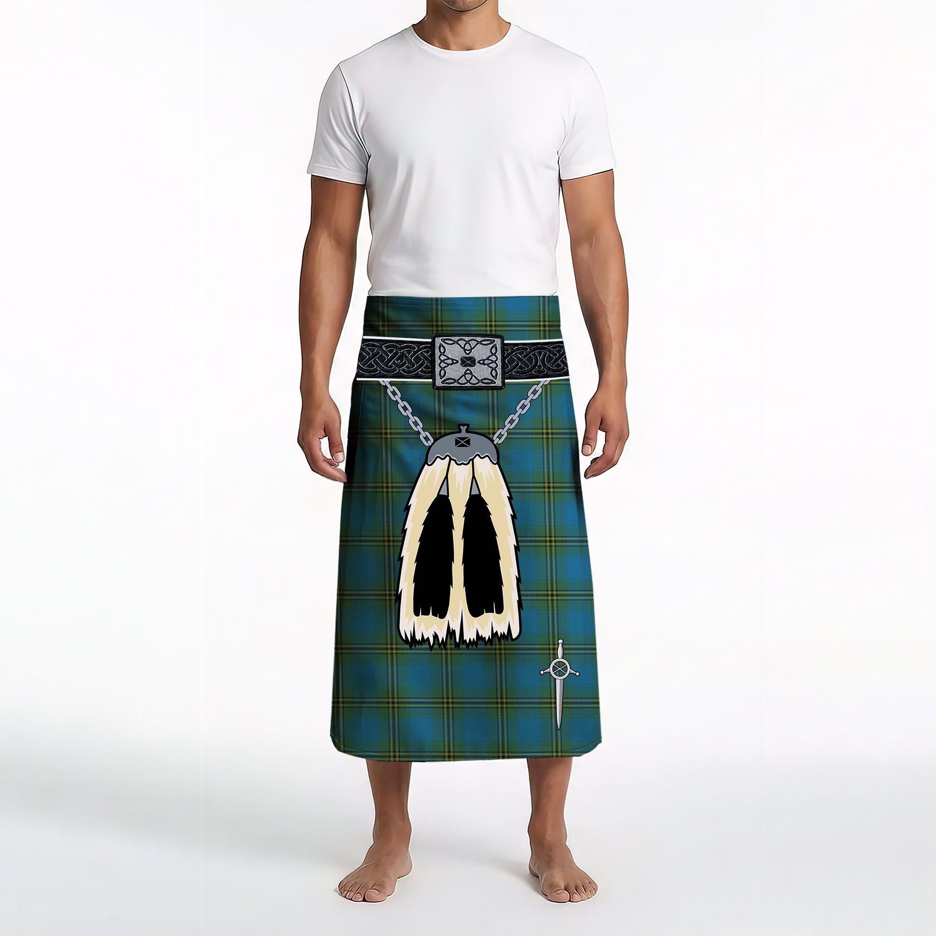 ScotsTee Shop Scottish Oliver Hunting Clan Highland Kilt Sporran Tartan Beach Towel