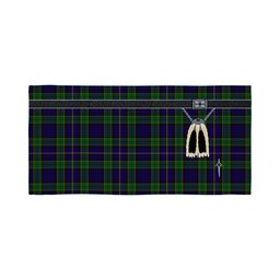 ScotsTee Shop Scottish Mulholland Clan Highland Kilt Sporran Tartan Beach Towel