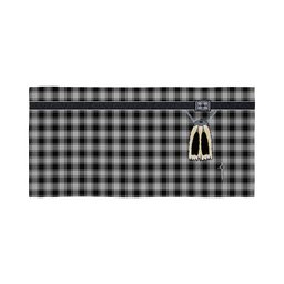 ScotsTee Shop Scottish MacPhee Black and White Clan Highland Kilt Sporran Tartan Beach Towel