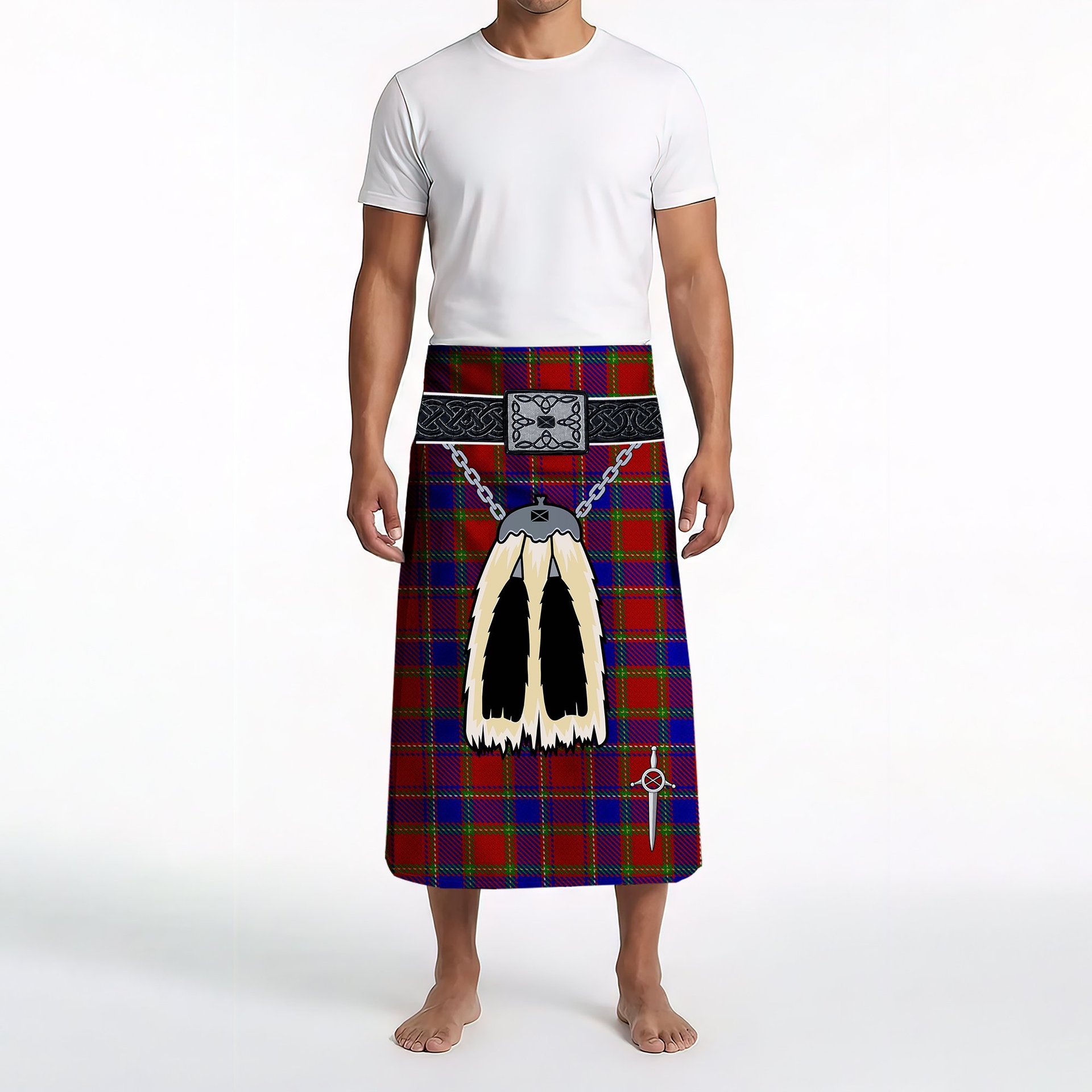 ScotsTee Shop Scottish Mair Clan Highland Kilt Sporran Tartan Beach Towel