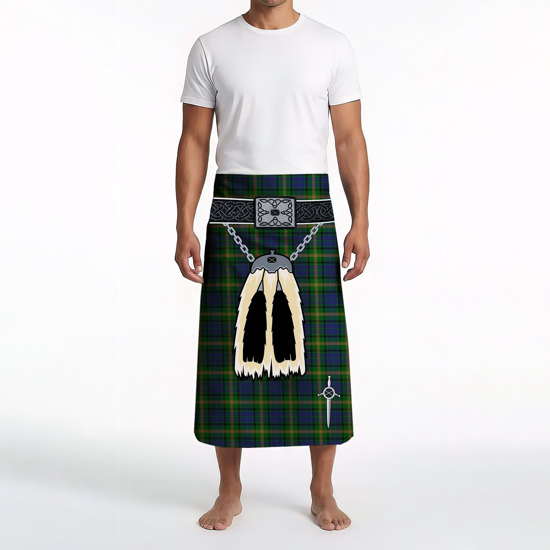 ScotsTee Shop Scottish Maitland Chief Clan Highland Kilt Sporran Tartan Beach Towel