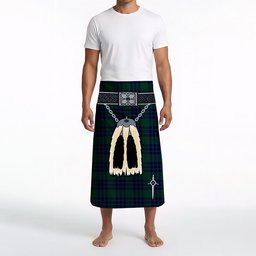 ScotsTee Shop Scottish Montgomery Clan Highland Kilt Sporran Tartan Beach Towel