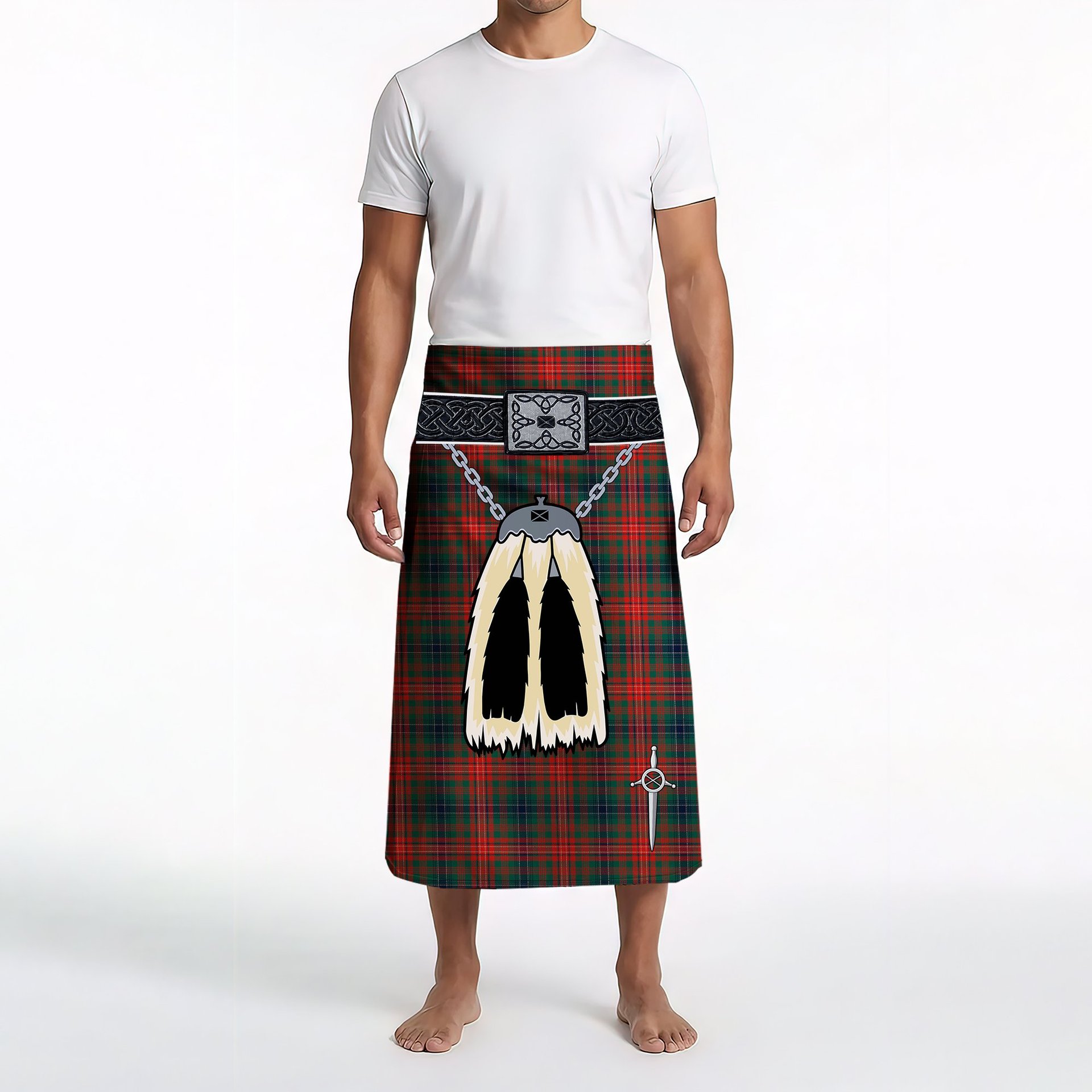 ScotsTee Shop Scottish Wilson Modern Clan Clan Highland Kilt Sporran Tartan Beach Towel