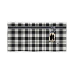 ScotsTee Shop Scottish McFarland Black White Clan Highland Kilt Sporran Tartan Beach Towel