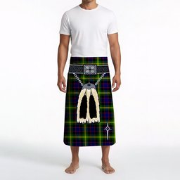 ScotsTee Shop Scottish Watson Modern Clan Highland Kilt Sporran Tartan Beach Towel