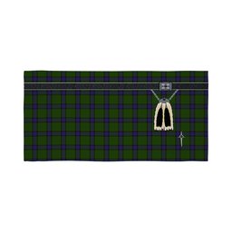 ScotsTee Shop Scottish MacWilliam Hunting Clan Highland Kilt Sporran Tartan Beach Towel
