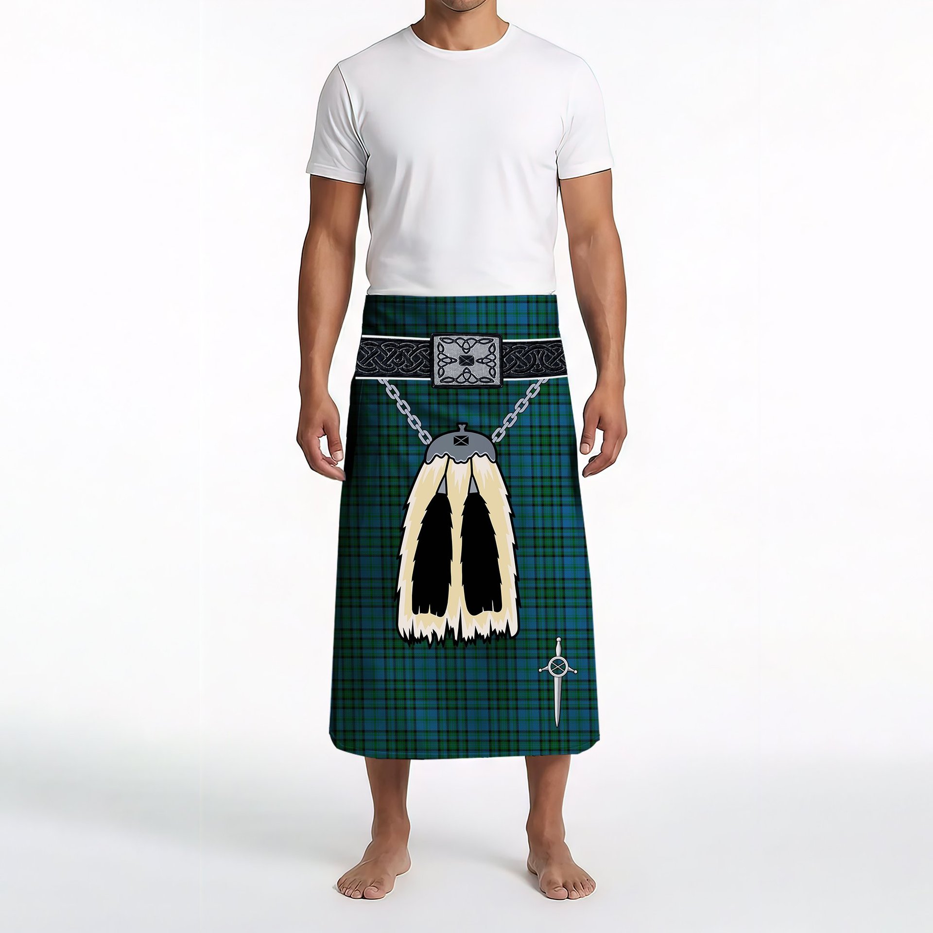 ScotsTee Shop Scottish Matheson Hunting Clan Highland Kilt Sporran Tartan Beach Towel