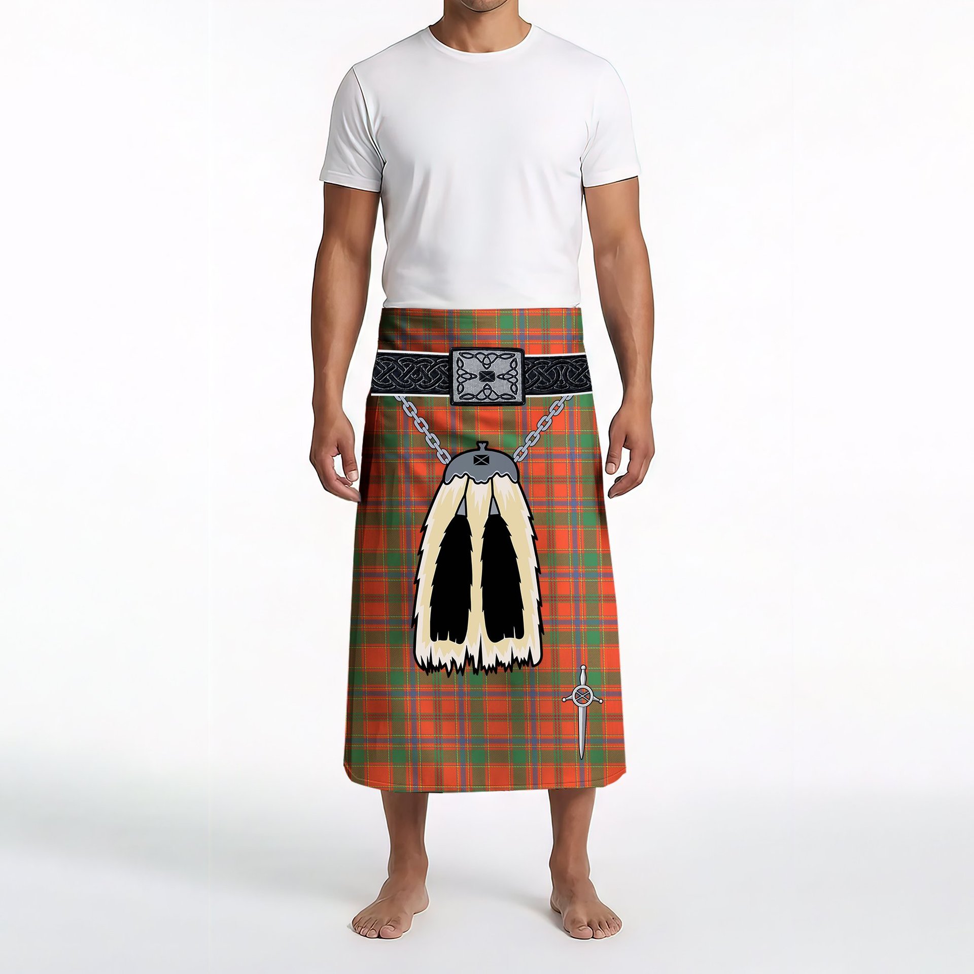ScotsTee Shop Scottish Munro Ancient Clan Highland Kilt Sporran Tartan Beach Towel