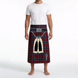 ScotsTee Shop Scottish MacTavish 2 Clan Highland Kilt Sporran Tartan Beach Towel