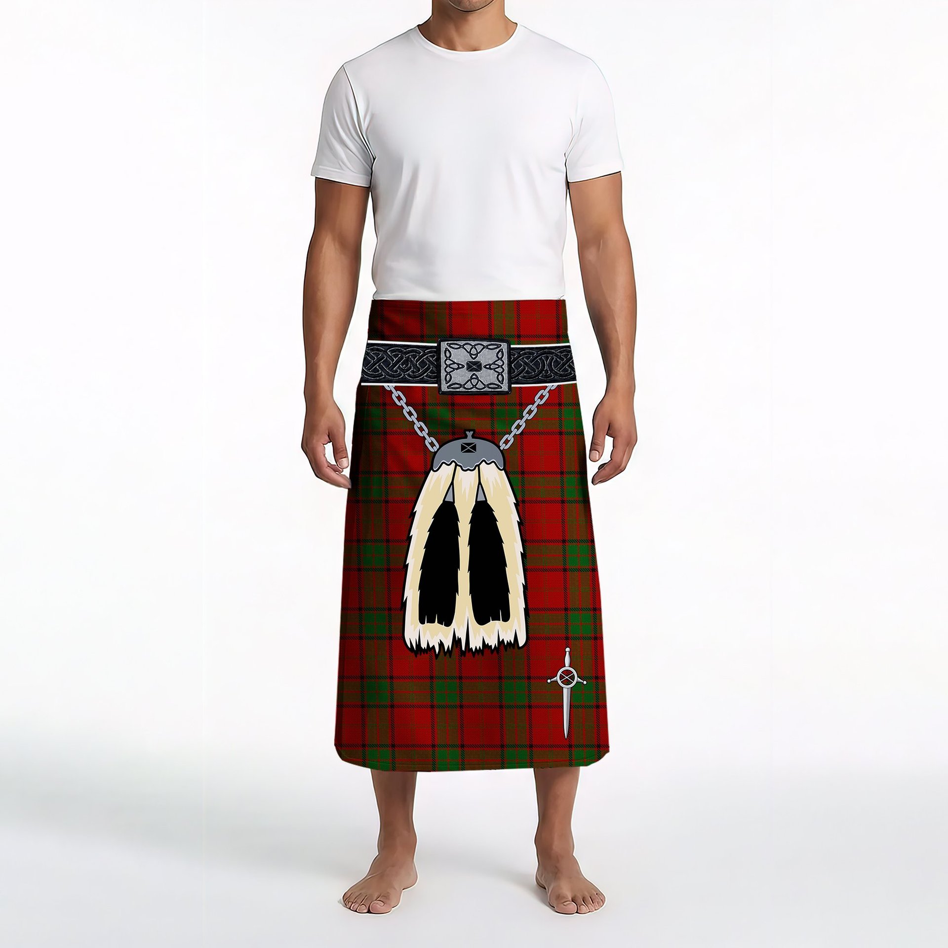 ScotsTee Shop Scottish Maxwell Clan Highland Kilt Sporran Tartan Beach Towel