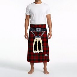ScotsTee Shop Scottish Mcquain Clan Highland Kilt Sporran Tartan Beach Towel