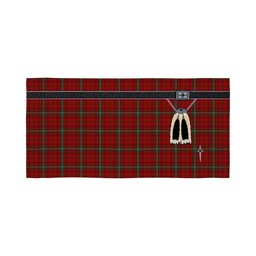 ScotsTee Shop Scottish Morrison Red Clan Highland Kilt Sporran Tartan Beach Towel