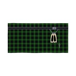 ScotsTee Shop Scottish Perry Hunting Green Clan Highland Kilt Sporran Tartan Beach Towel
