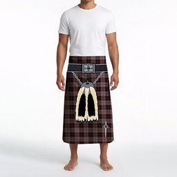 ScotsTee Shop Scottish MacPherson Hunting Clan Highland Kilt Sporran Tartan Beach Towel