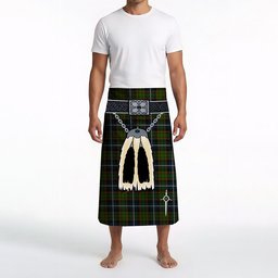 ScotsTee Shop Scottish MacRae Hunting Clan Highland Kilt Sporran Tartan Beach Towel