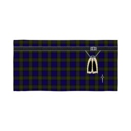 ScotsTee Shop Scottish Minnick Clan Highland Kilt Sporran Tartan Beach Towel