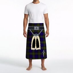 ScotsTee Shop Scottish Minnick Clan Highland Kilt Sporran Tartan Beach Towel