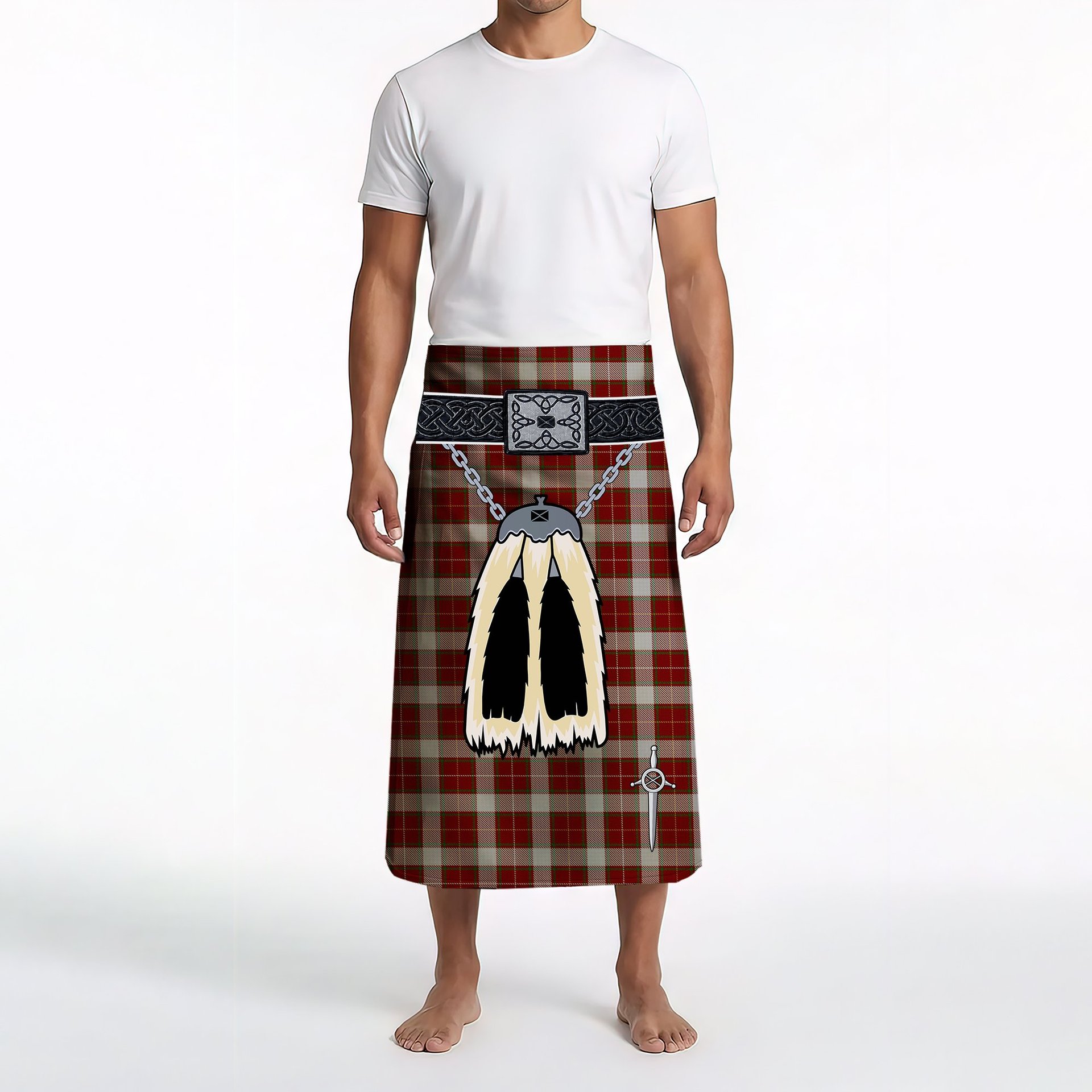 ScotsTee Shop Scottish MacPhee Dress Clan Highland Kilt Sporran Tartan Beach Towel