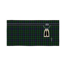 ScotsTee Shop Scottish Abercrombie McKinlay Clan Highland Kilt Sporran Tartan Beach Towel