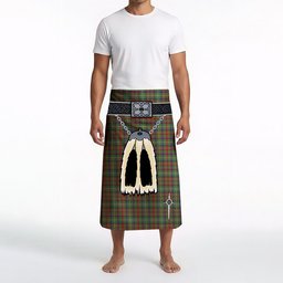 ScotsTee Shop Scottish Shaw Green Modern Clan Highland Kilt Sporran Tartan Beach Towel