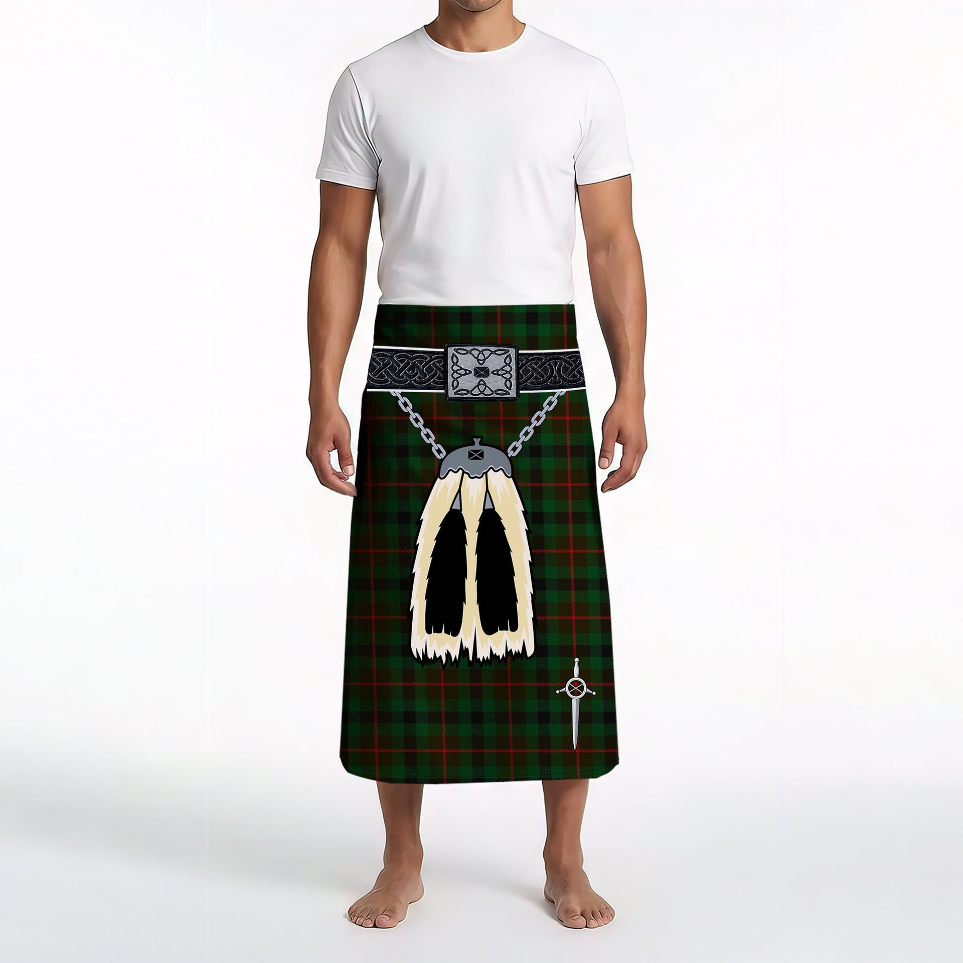 ScotsTee Shop Scottish Tennant Clan Highland Kilt Sporran Tartan Beach Towel