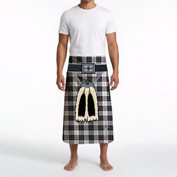 ScotsTee Shop Scottish MacRae Dress Modern Clan Highland Kilt Sporran Tartan Beach Towel