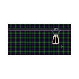 ScotsTee Shop Scottish Sutherland Modern Clan Highland Kilt Sporran Tartan Beach Towel