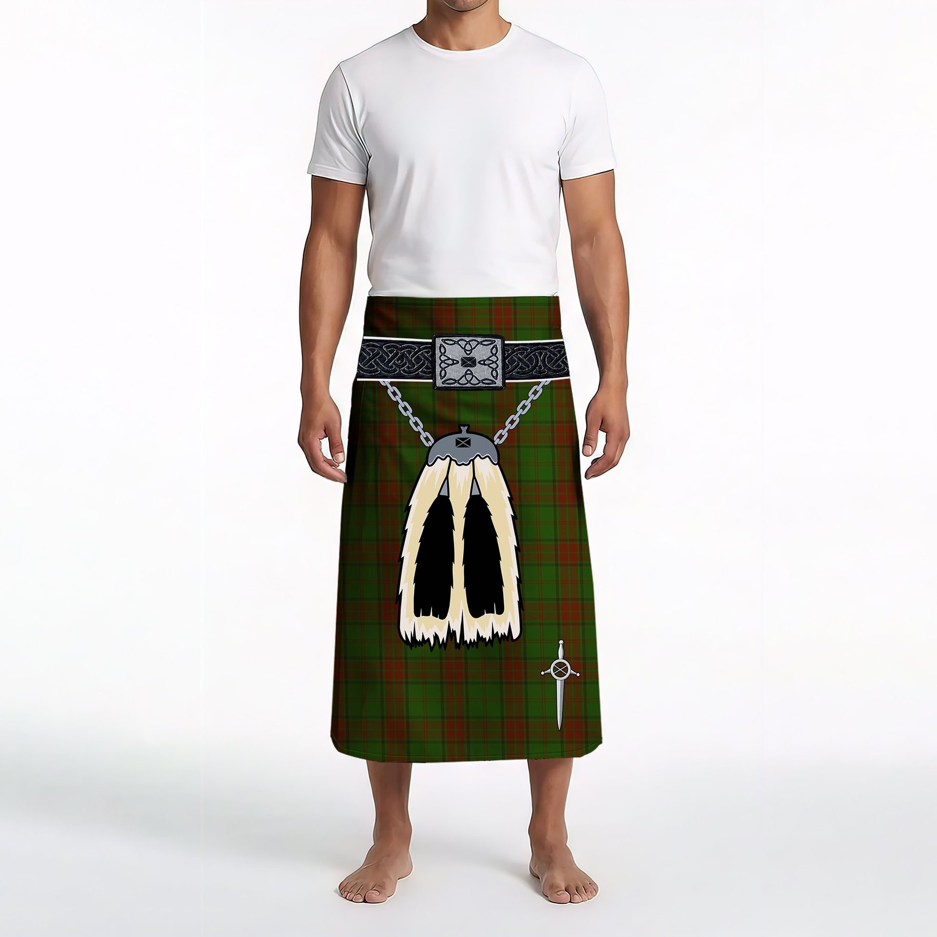 ScotsTee Shop Scottish Maxwell Hunting SC Clan Highland Kilt Sporran Tartan Beach Towel