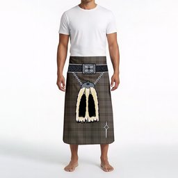 ScotsTee Shop Scottish Stewart Grey Clan Highland Kilt Sporran Tartan Beach Towel