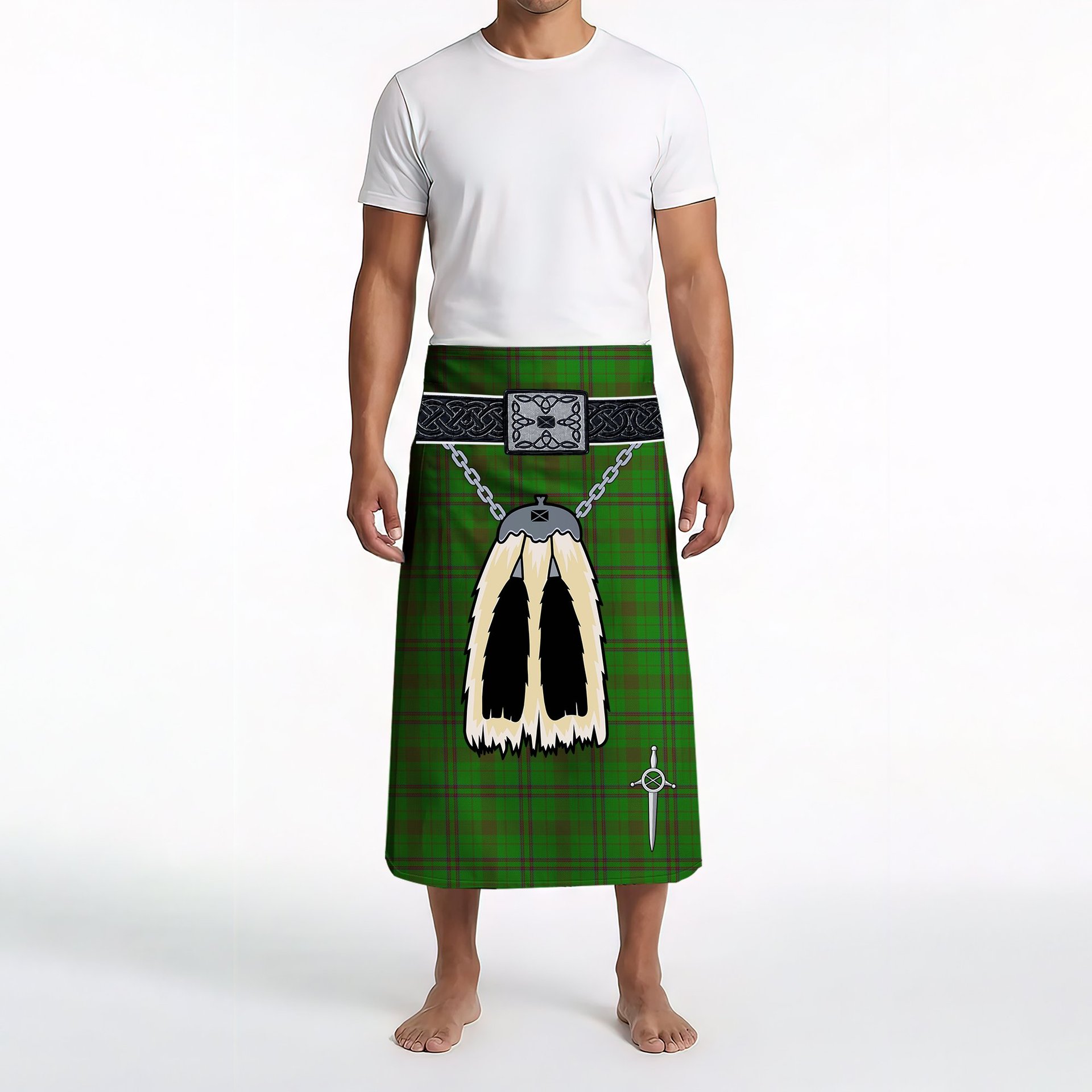 ScotsTee Shop Scottish O_Brien Scotch Corner Clan Highland Kilt Sporran Tartan Beach Towel