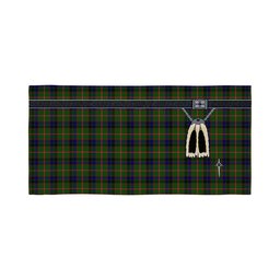 ScotsTee Shop Scottish Reid Green Clan Highland Kilt Sporran Tartan Beach Towel