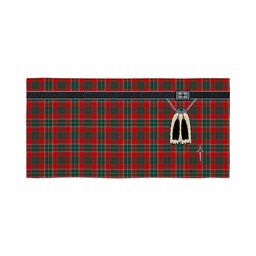 ScotsTee Shop Scottish Russell USA Modern Clan Highland Kilt Sporran Tartan Beach Towel