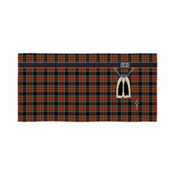 ScotsTee Shop Scottish Stewart High Stewards (Stewart Black) Clan Highland Kilt Sporran Tartan Beach Towel